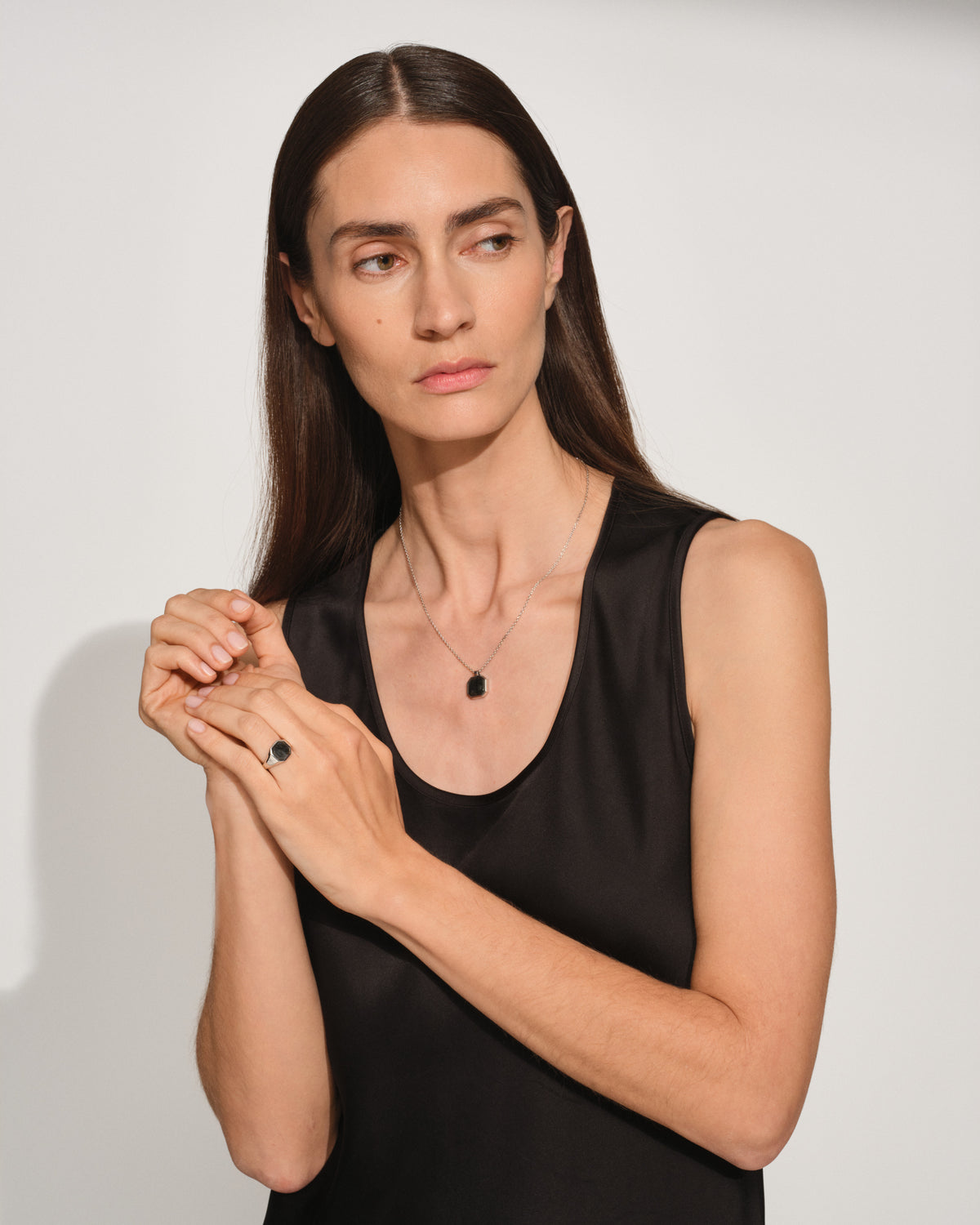 Dan Ring Black Larvikite