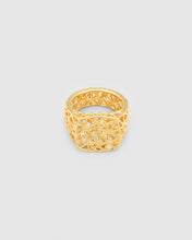 Mesh Ring Gold Brilliant