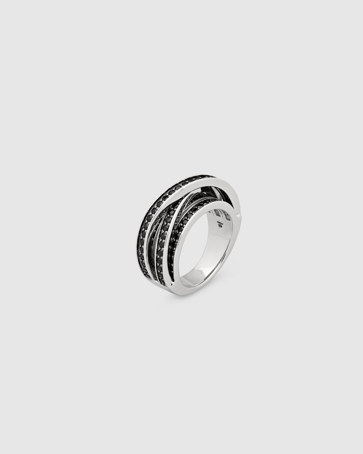 Orb Ring Slim Black Spinel