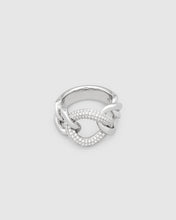 Tom Wood silver band ring with polished finish and lab grown diamonds